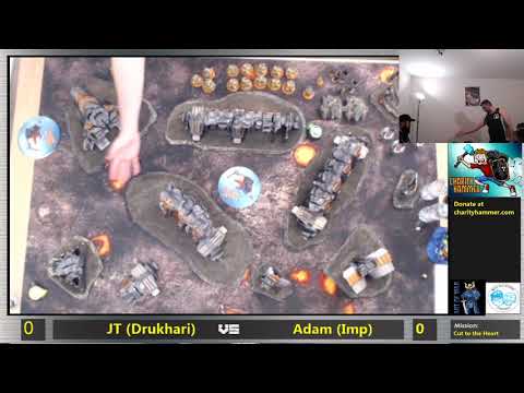 Charity Hammer 2: Stream 2 - JT McDowell (Drukhari) vs. Adam Camilleri (Imperium)
