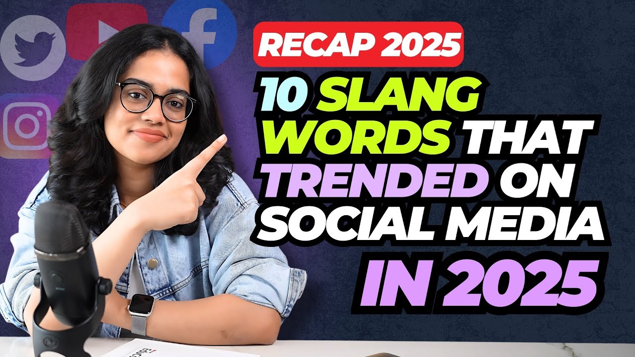 10 Viral English Slang Words On Social Media from 2025 |  Modern English Vocabulary With Ananya