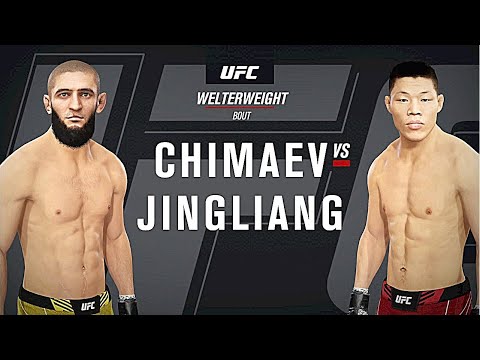 UFC 267 | Khamzat Chimaev vs Li Jingliang | Full Fight Highlights | Chimaev vs Jingliang