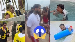 Anuel AA enjoys vacation in the D.R. with Cataleya, Pablito, and Astrid Cuevas