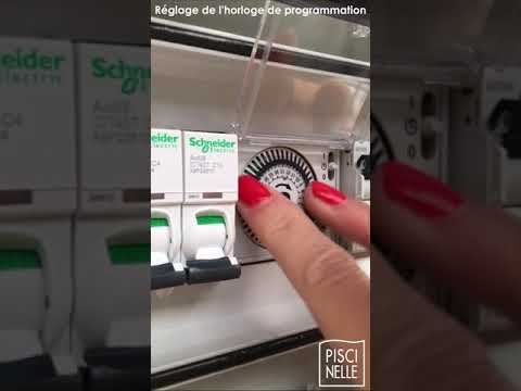 Réglage de l'horloge de programmation d'un coffret électrique de piscine
