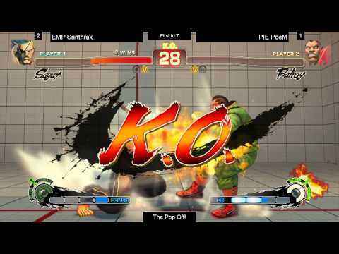 SSF4AE @ The Pop Off - EMP Santhrax (Sagat) vs PIE Poem (Balrog)