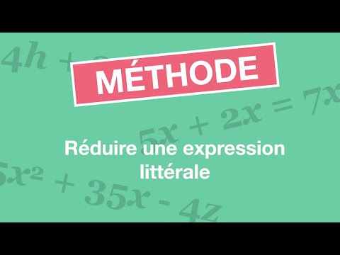 Réduire une expression littérale