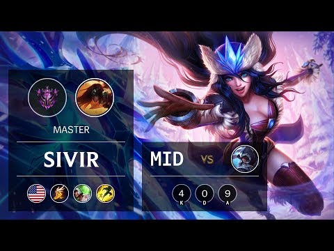 Sivir Mid vs Talon - NA Master Patch 9.6