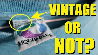 How To Identify Vintage Liquid Blue T-Shirts