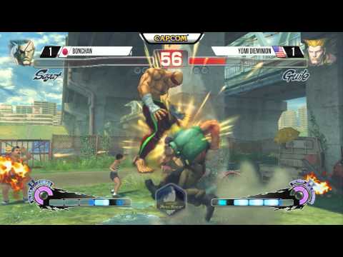 CEO 2015 USF4 Top 8 Losers Bracket - Bonchan (Sagat) vs YOMI Dieminion (Guile)