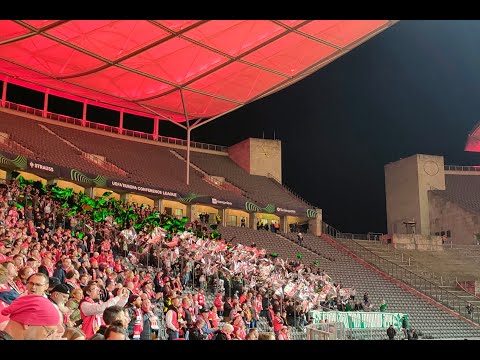 2021.09.30 1.FC Union Berlin - Maccabi Haifa  Pyroshow by Haifa fans 2