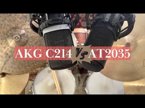 AKG C214 vs Audio Technica AT2035 - Drum Overhead Mic Shootout