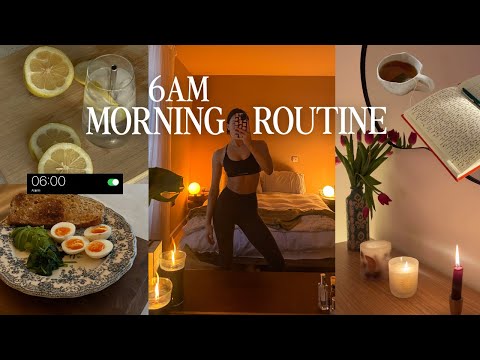 6AM morning routine | life changing healthy habits for 2026 🕯️