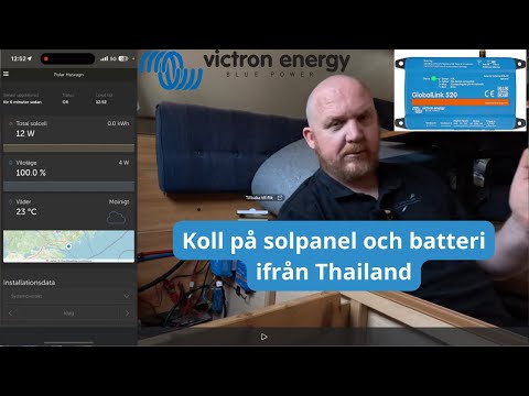 Installerar Victron Globallink 520 i husvagnen