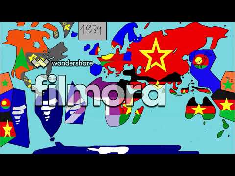 Evolution of Continental and Regional Flags(colour):1900-1940/Colour