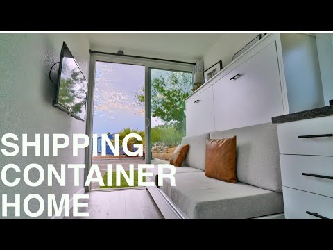 Modern Shipping Container House | Tiny House Tour