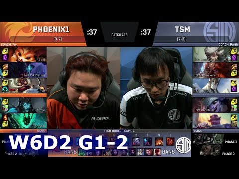 TSM vs Phoenix1 | Game 2 S7 NA LCS Summer 2017 Week 6 Day 2 | TSM vs P1 G2 W6D2