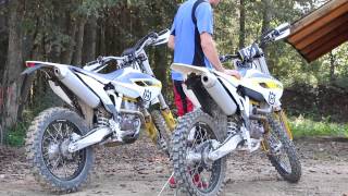 Husqvarna FC 250 and FE 250 sound - motocross and enduro stock pipe sound test
