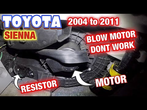 Toyota Sienna Blower motor Dont work, only on high speed, Bad Resistor