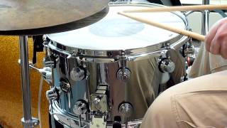 Video thumbnail for DW Performance Series 8" x 14" Steel Snare Drum by Boston Drum Center