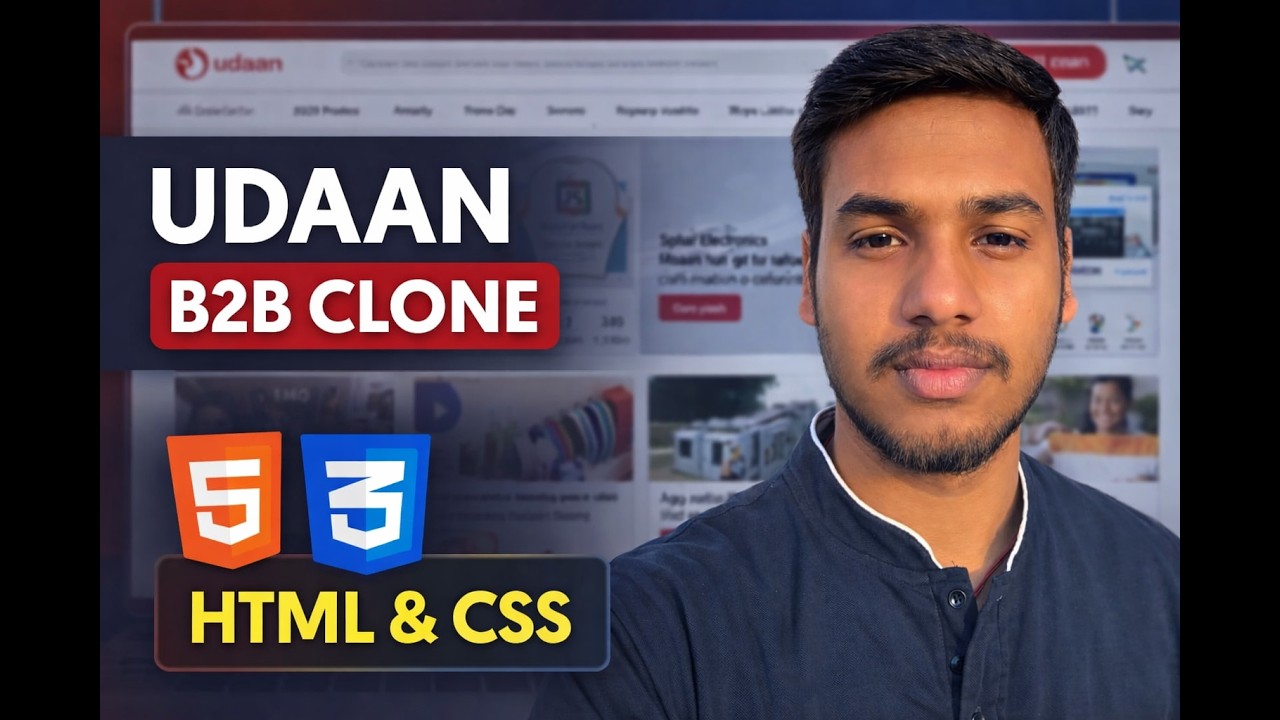 I Built Udaan B2B Website Clone Using HTML & CSS 🚀