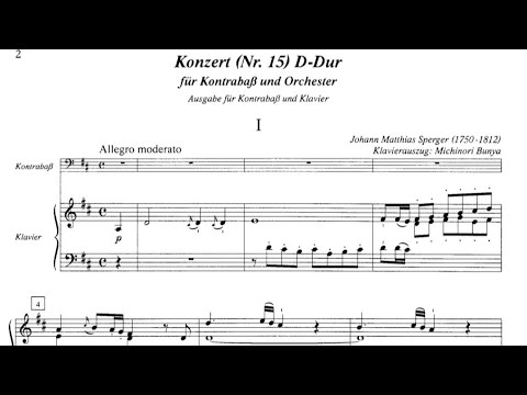 J.M.Sperger - Concerto No.15 in D Major for Double Bass and Orchestra