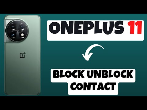 Oneplus 11 Block Unblock Contact || How to Block and Unblock Numbers