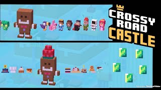 Crossy Road Castle - Candy Cafe - All Characters! All Hats! All Green Gem Locations!