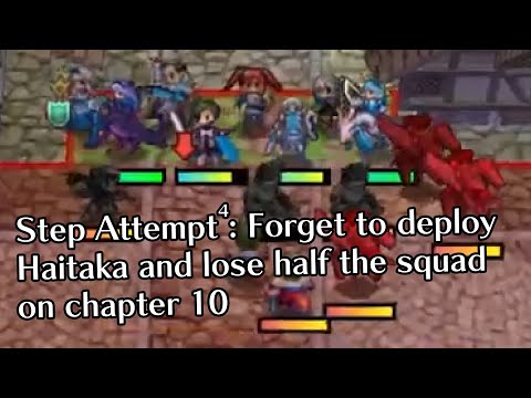 Conquest Step Attempt⁴: Forget to deploy Haitaka and lose half the squad on chapter 10
