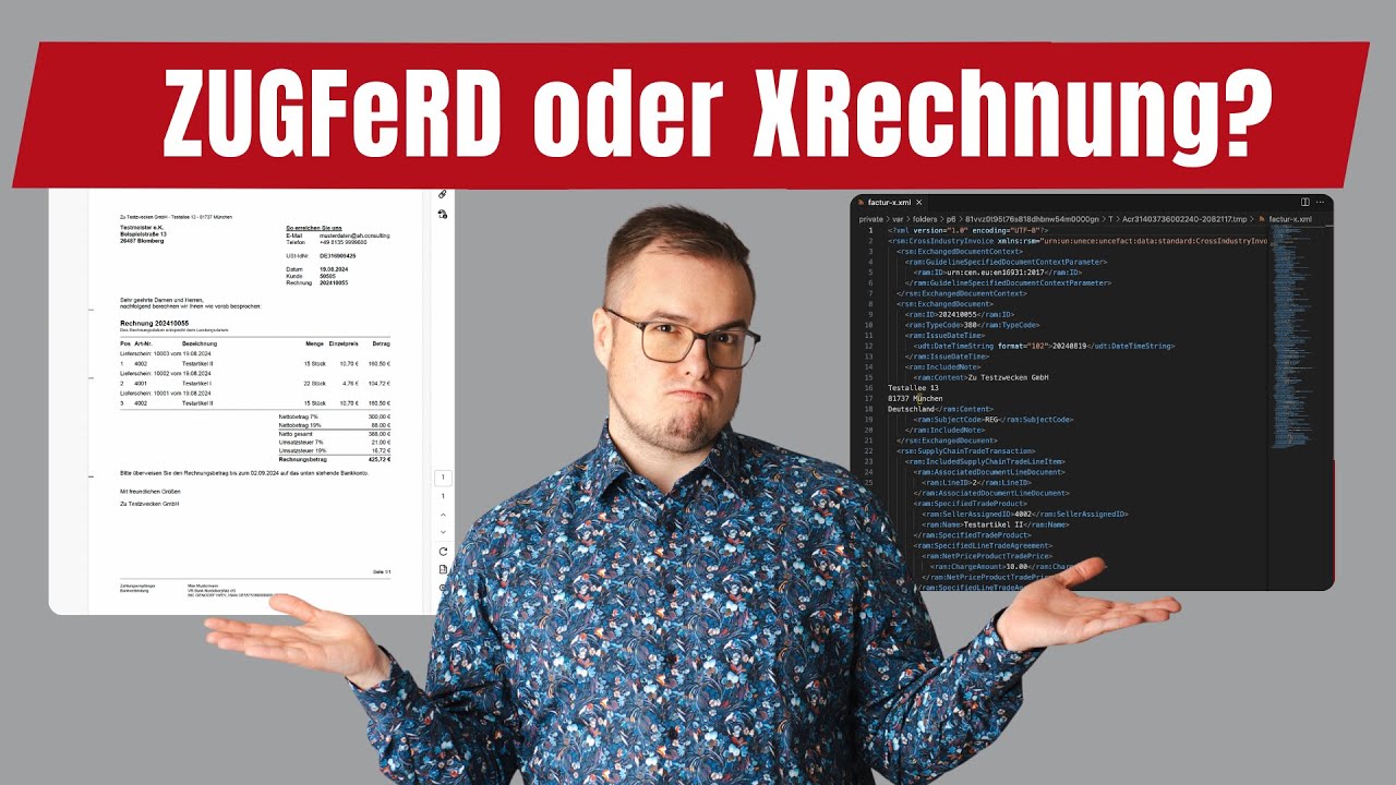 ZUGFeRD oder XRechnung - Was ist die bessere E-Rechnung?