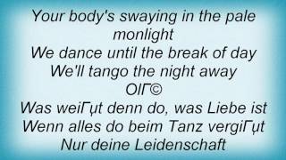 Falco - Tango The Night Lyrics