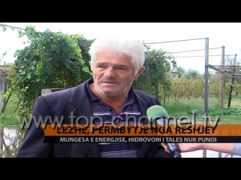 Lezhë, përmbytje nga reshjet - Top Channel Albania - News - Lajm
