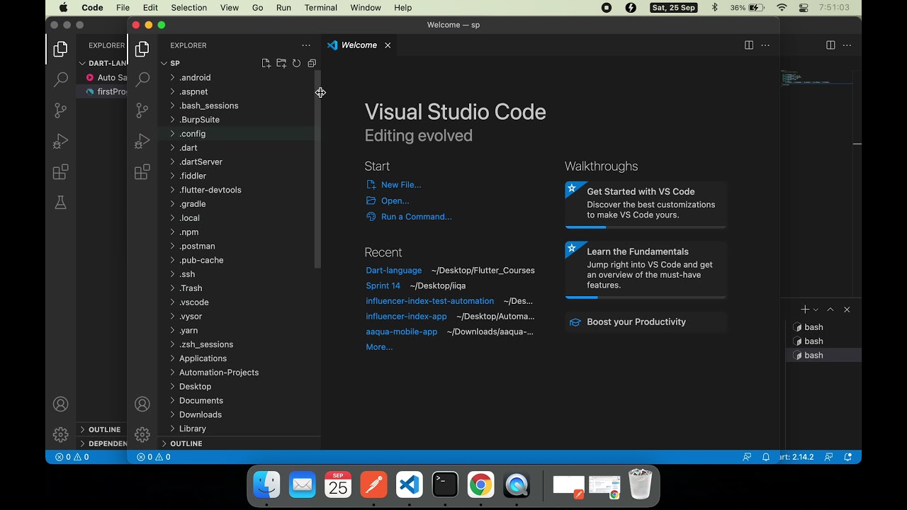 Run/Open VS code from Mac Terminal