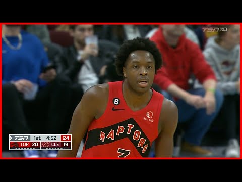 OG Anunoby BLOWS BY Kevin Love - Raptors vs Cavs
