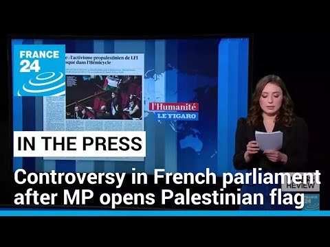 Controversy in French parliament after MP brandishes Palestinian flag • FRANCE 24 English