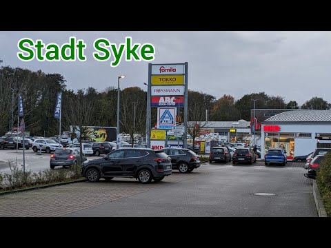 Stadt Syke, Diepholz, Niedersachsen.Fahrt Durch die Stadt.Syke ist ein attraktives Naherholungsziel👍
