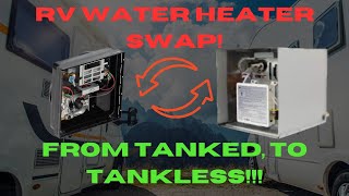RV tankless water heater swap! (Complete install video)