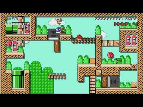 Small Cliffside Challenge by Aiji - Super Mario Maker - No Commentary 1br