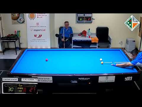 LLIGA CATALANA 3BANDES 4aDIV - CB LLEIDA "C" (H.DÁVILA) vs CB PUNT D'ATAC (J.JIMENEZ) - MESA 2