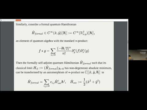 Maxim Kontsevich: "Spectrum in quantum mechanics and deformed periods"