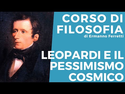 Leopardi's thought: cosmic pessimism