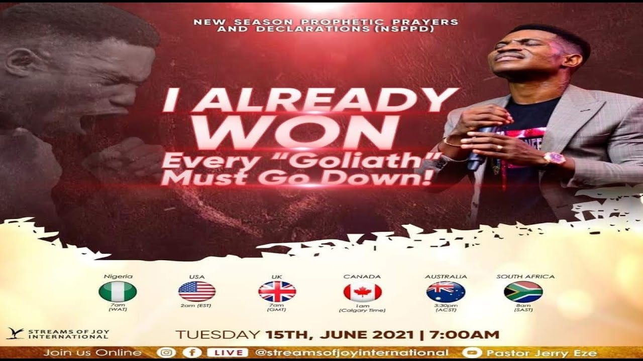 NSPPD Live Stream Today 16th June 2021 with Pastor Jerry Eze
