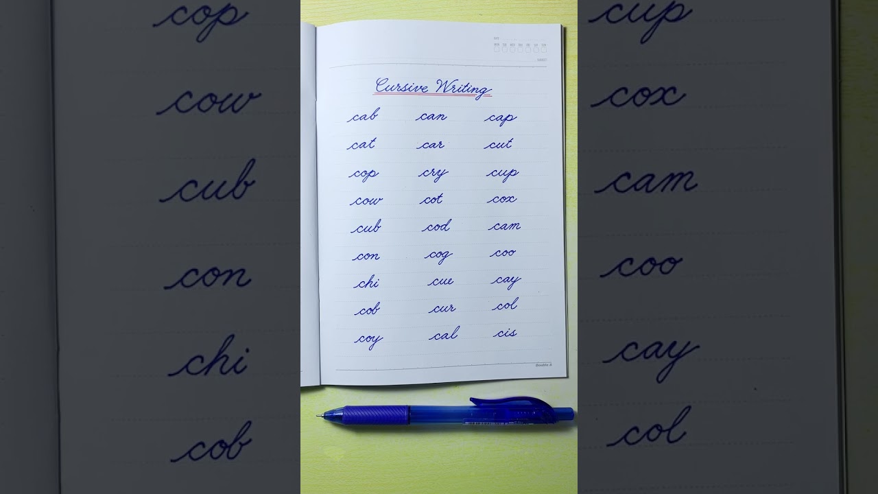 Cursive writing for beginners | Words that start with c | Cursive handwriting practice |Cursive abcd
