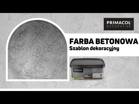 Farba Betonowa Primacol Decorative - Szablon Dekoracyjny