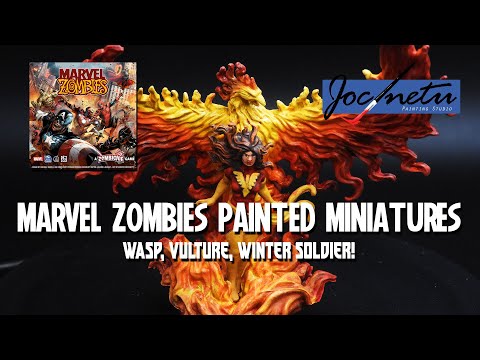 Marvel Zombies Painted Miniatures Part 6 ? | Dark Phoenix, Wasp, Winter Soldier & More!