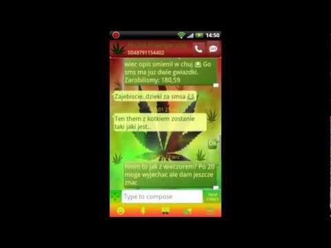 Theme Weed Ganja for GO SMS Video