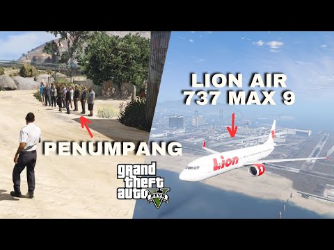 MENJADI PILOT PESAWAT LION AIR GTA 5