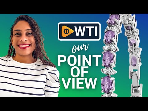 Gem Stone King 20.00 Ct Gorgeous Oval and Round 7 Inch Sparkling Cubic Zirconia CZ Tennis Bracelet For Women Purple - WTI product video review