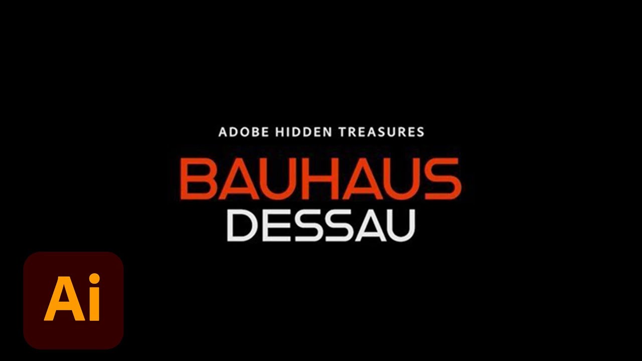 Hidden Treasures Bauhaus - Logo Design Tutorial | Adobe Creative Cloud