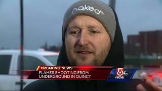 Underground explosion in Quincy Center blamed on weather