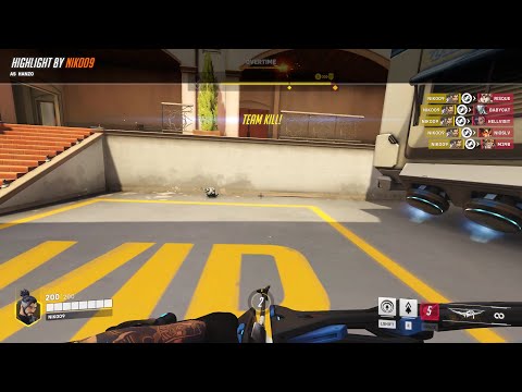Weird Hanzo ULT ace teamkill in overwatch 2