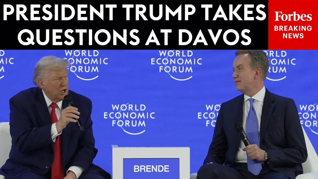 BREAKING NEWS: Trump Takes Questions About Greenland, Economy At The World Economic Forum In Davos
