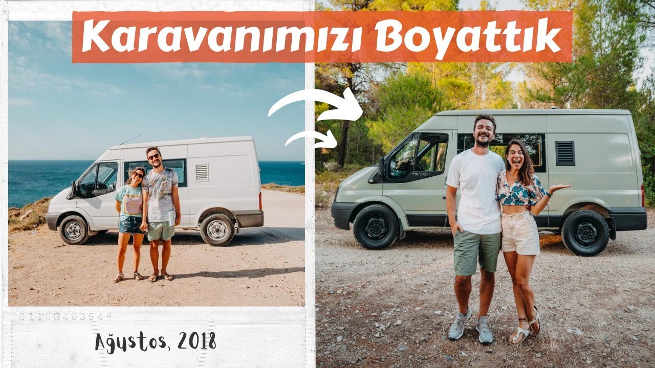Karavanımızı Boyattık! Yeni Renk, Bakım ve Boya Süreci - Trail of Us Van Life