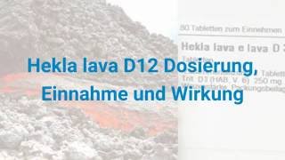 Hekla lava D12 – Dosierung, Einnahme und Wirkung